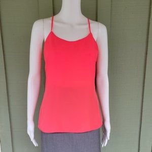 J. CREW Neon Coral Racerback Tank Cami Top 0
